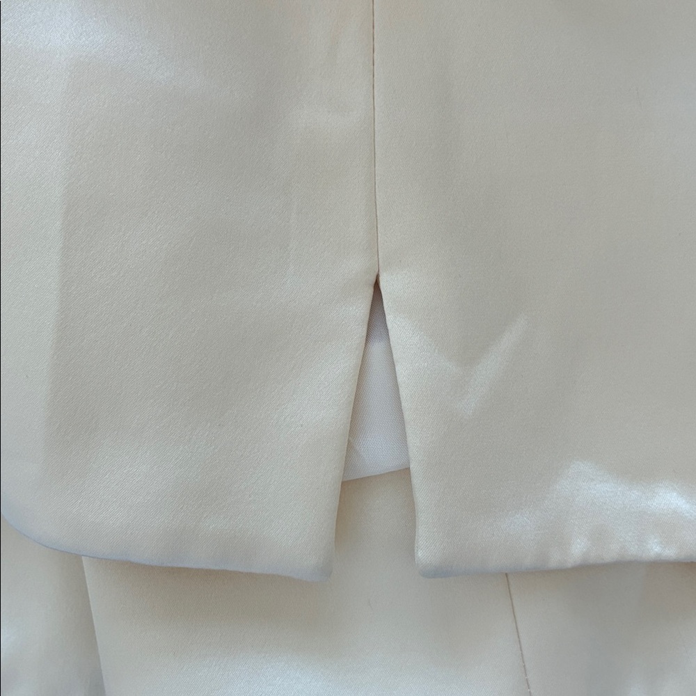 Sunny Choi Size 18 100% Silk Button-Up Back Top - Cream - Picture 7 of 8